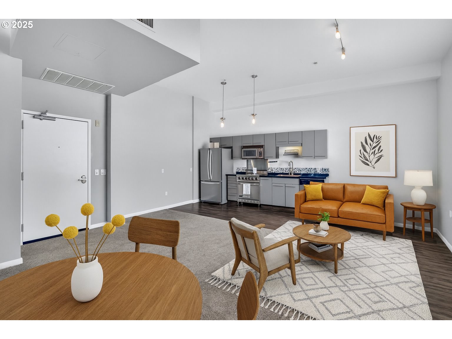 12600 Southwest Crescent Street, Unit 420 Beaverton, OR 97005 - Photo 12 of 45 a living room with furniture and wooden floor