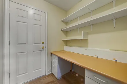 a room with storage