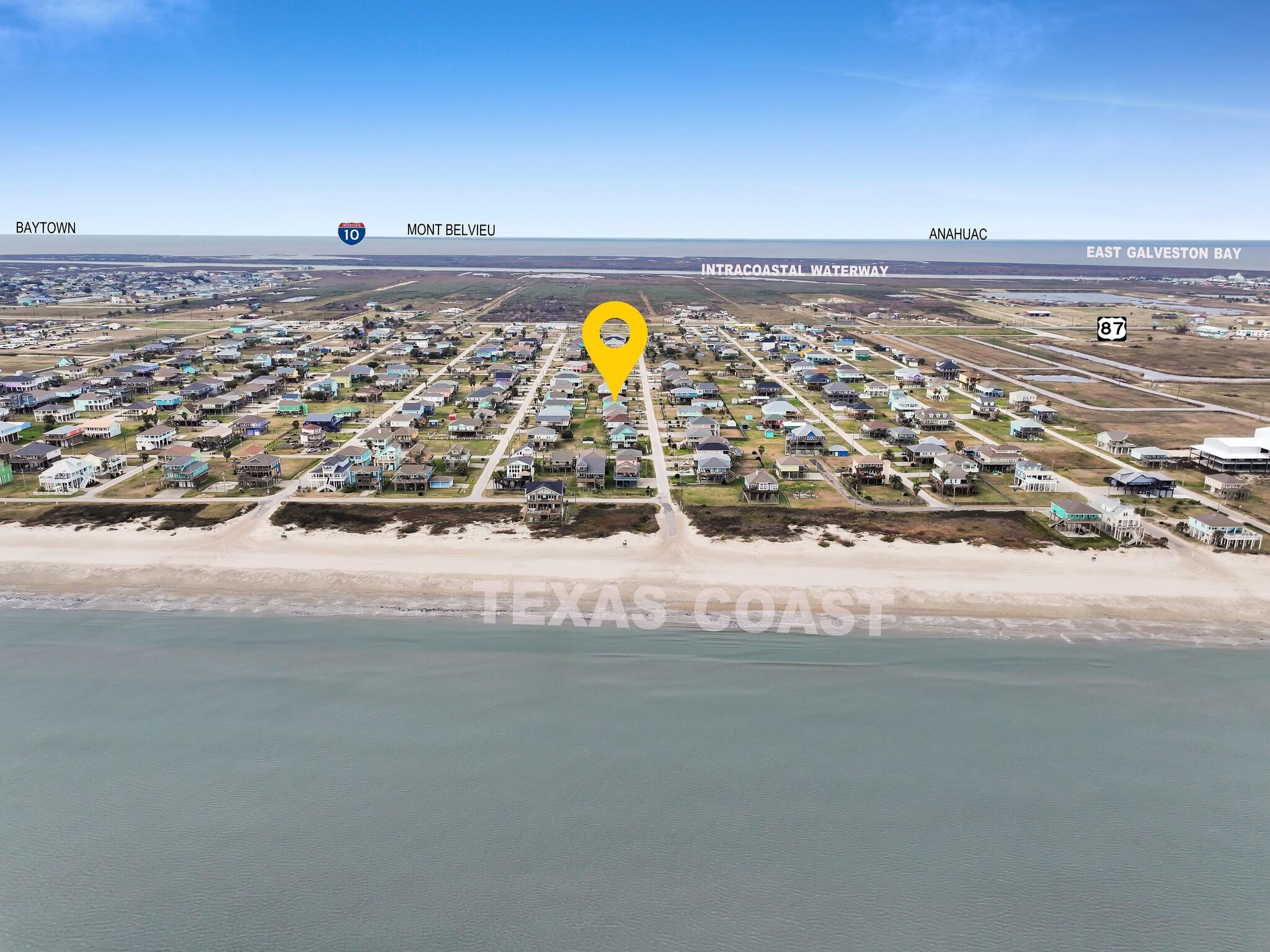 857 Wommack Crystal Beach, TX 77650 - Photo 5 of 46 a view of a water with a nearby beach
