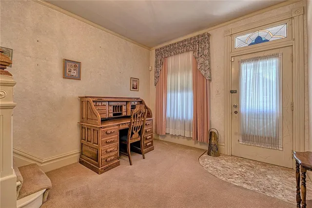 a living room with a couch