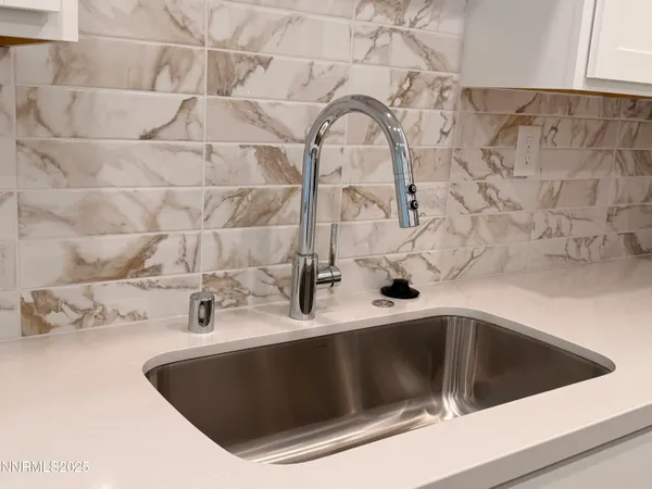 a close view of sink and tap