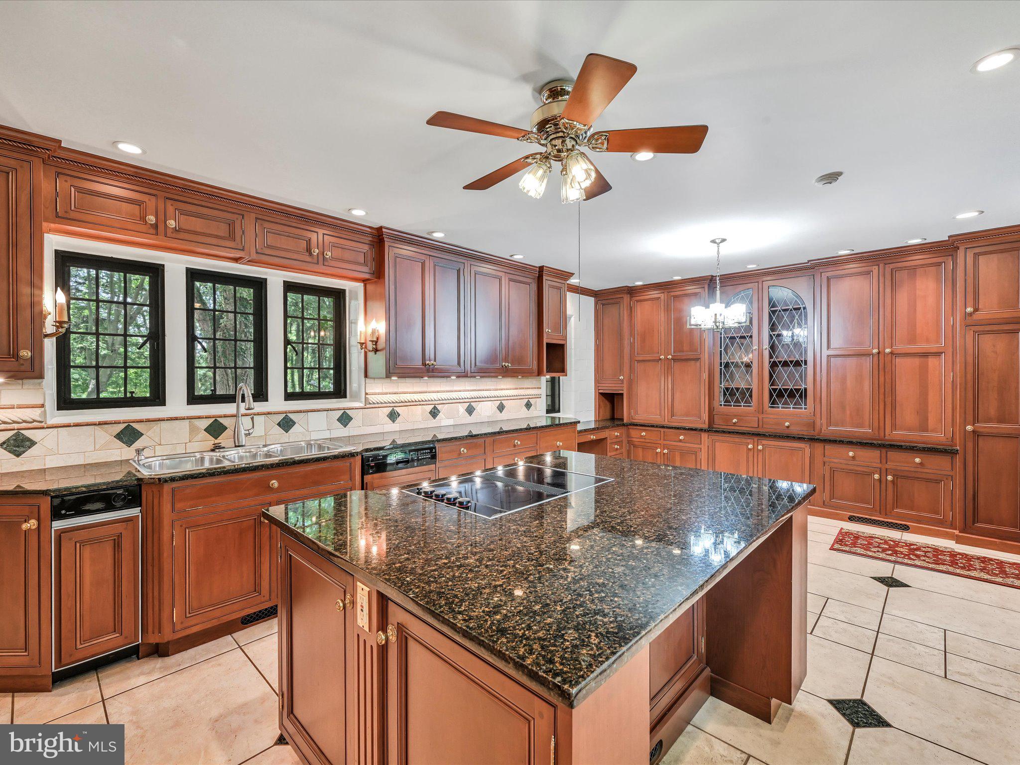 405 North Tulpehocken Road Reading, PA 19601 - Photo 19 of 111 a kitchen with stainless steel appliances granite countertop a sink a counter space and cabinets