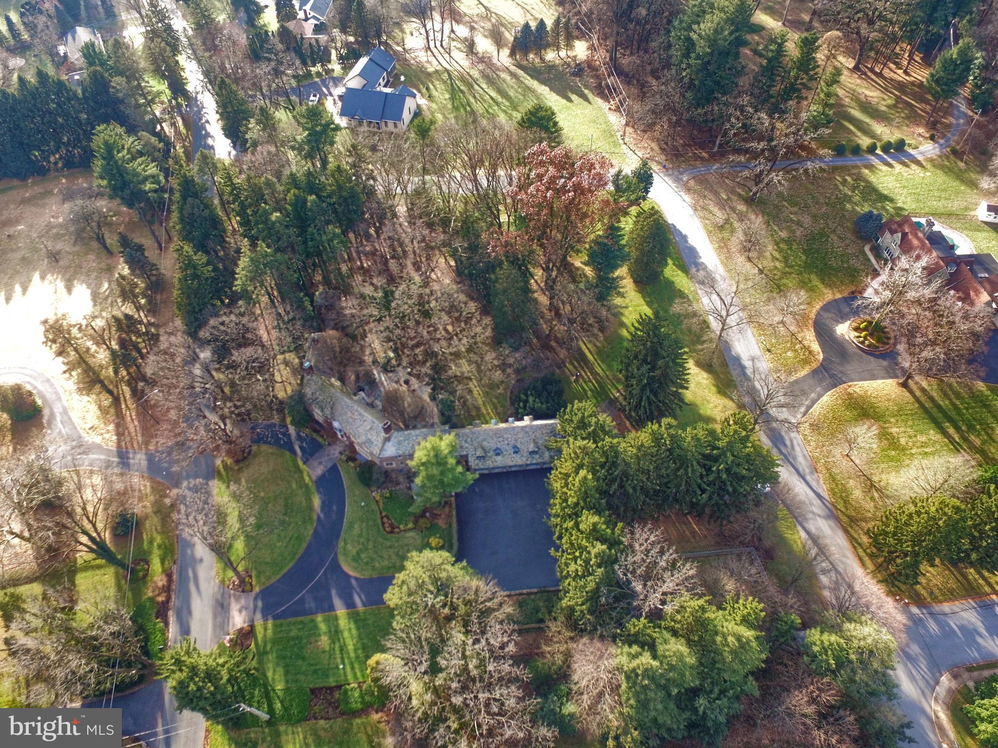 405 North Tulpehocken Road Reading, PA 19601 - Photo 80 of 111 an aerial view of a house with a yard and lake view