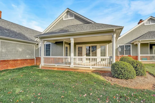 a house view with a garden space
