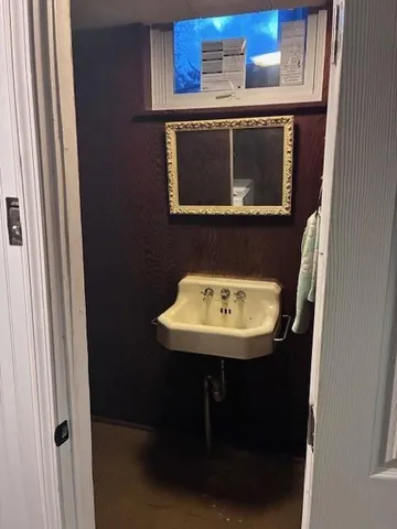 a utility room with a sink