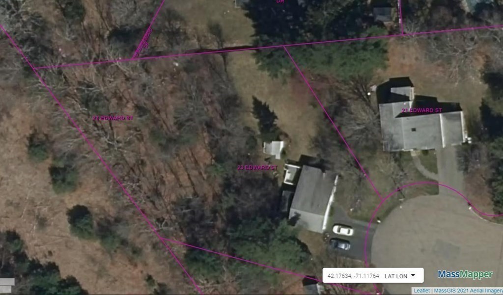 23 Edward Street Canton, MA 02021 - Photo 36 of 40 an aerial view of residential house with outdoor space and trees
