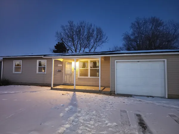 front view of house with an outdoor space