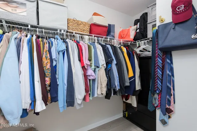 a room with storage and utility