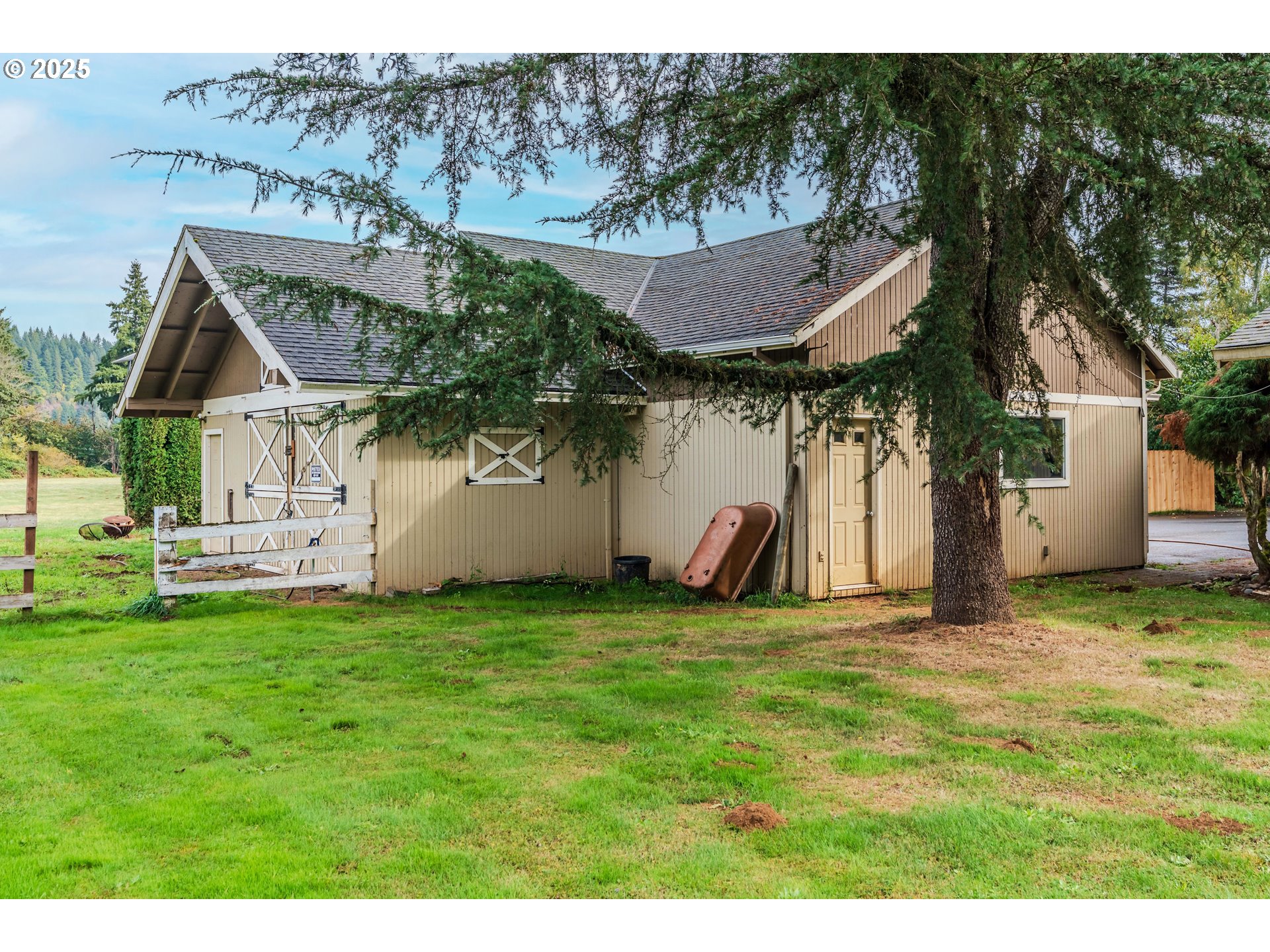 35709 Southeast Lusted Road Boring, OR 97009 - Photo 44 of 48 a view of a barn in the middle of a big yard