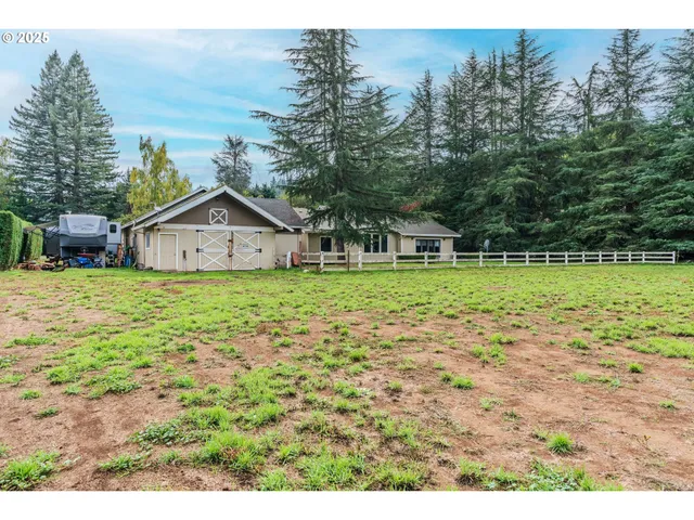 a view of a golf course with a lake