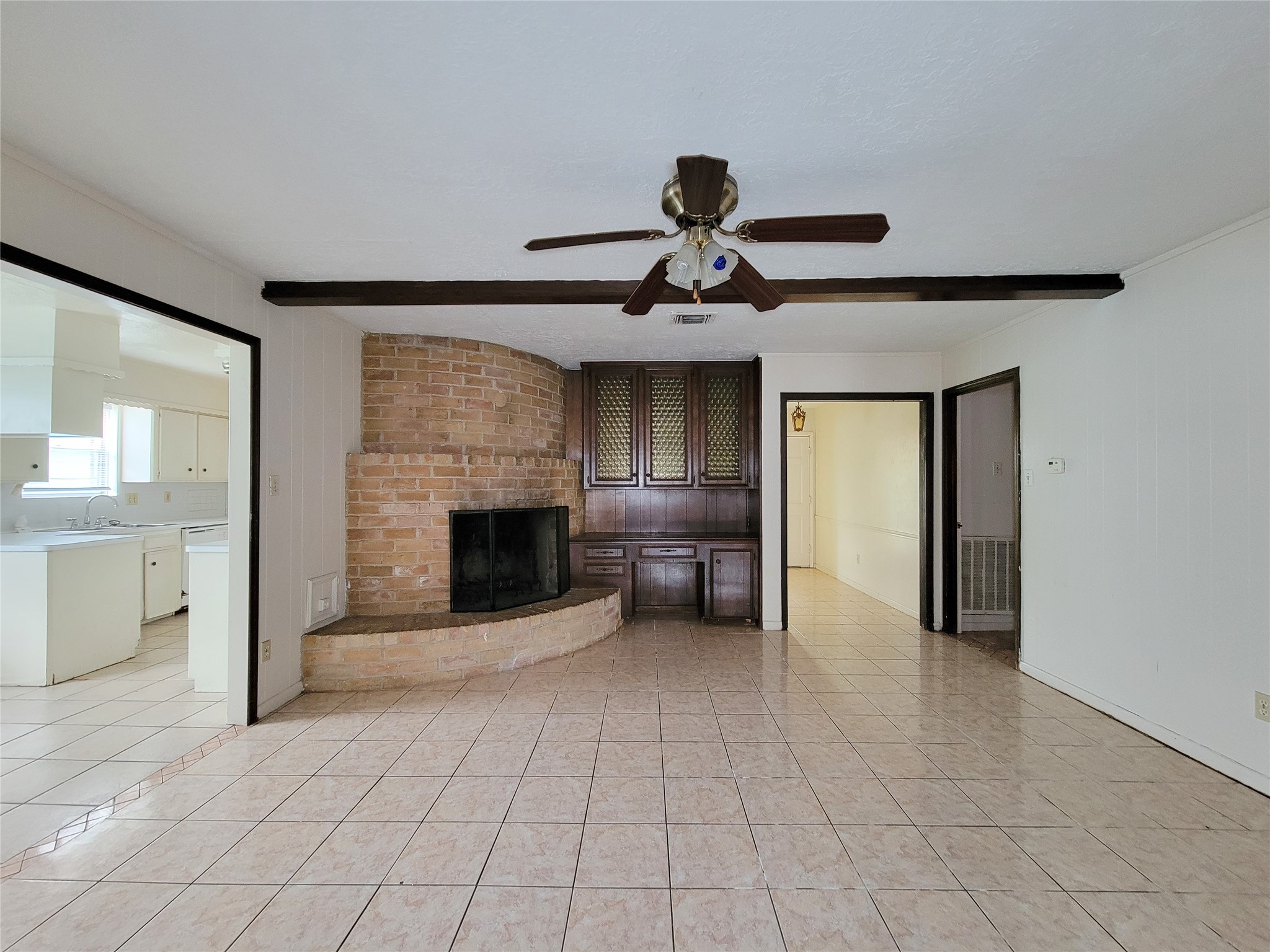 12215 Pompano Lane Houston, TX 77072 - Photo 16 of 44 a living room with furniture and a fireplace