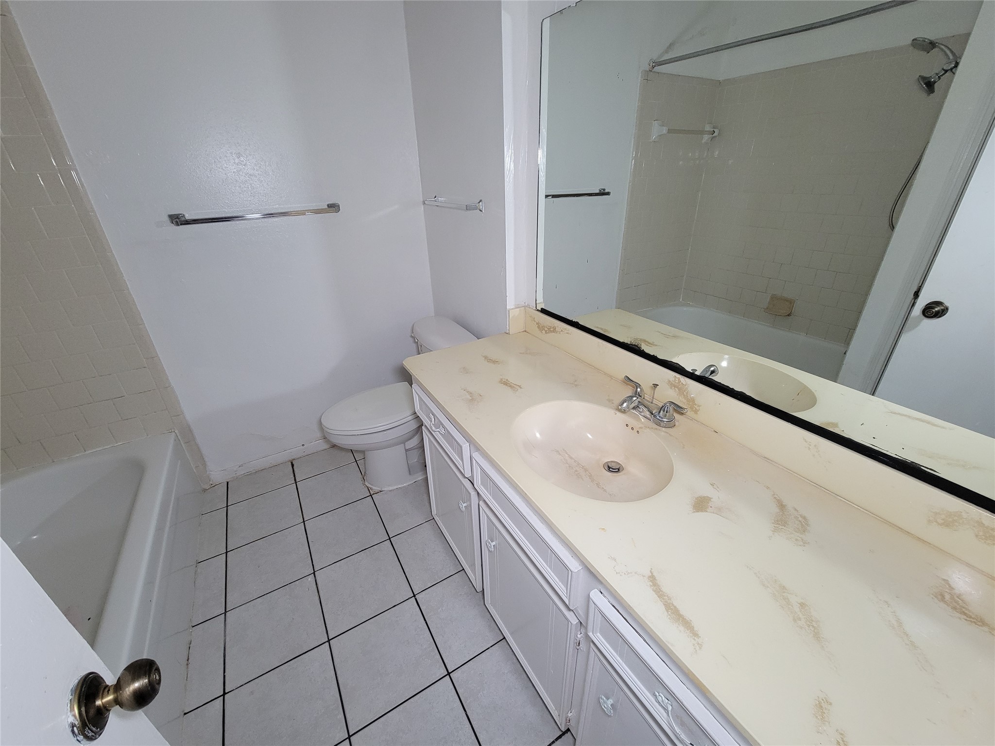 12215 Pompano Lane Houston, TX 77072 - Photo 34 of 44 a bathroom with a granite countertop bathtub shower sink and toilet