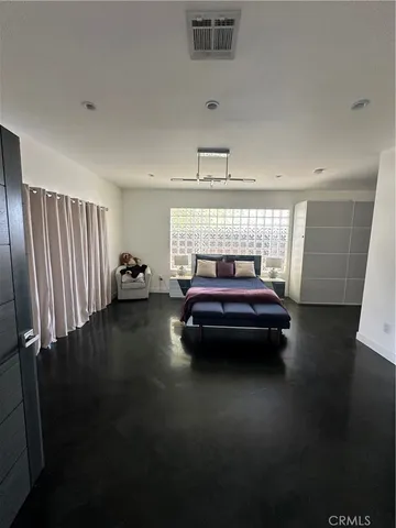 a car parked in the middle of a room