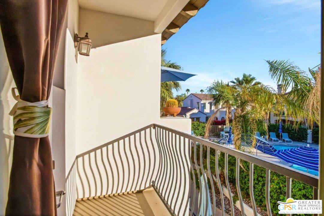 435 Copper Canyon Road, Unit 23 Palm Springs, CA 92262 - Photo 17 of 28 a view of balcony with furniture