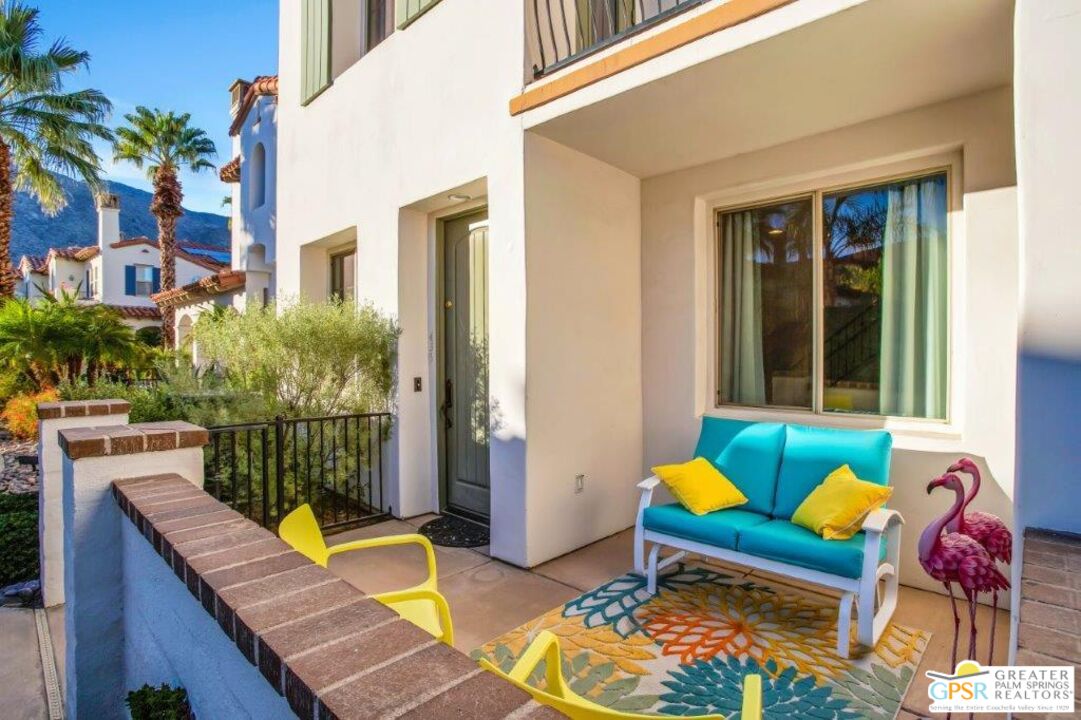 435 Copper Canyon Road, Unit 23 Palm Springs, CA 92262 - Photo 2 of 28 a view of an outdoor sitting area with furniture