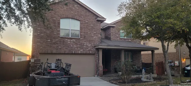 a front view of a house with space