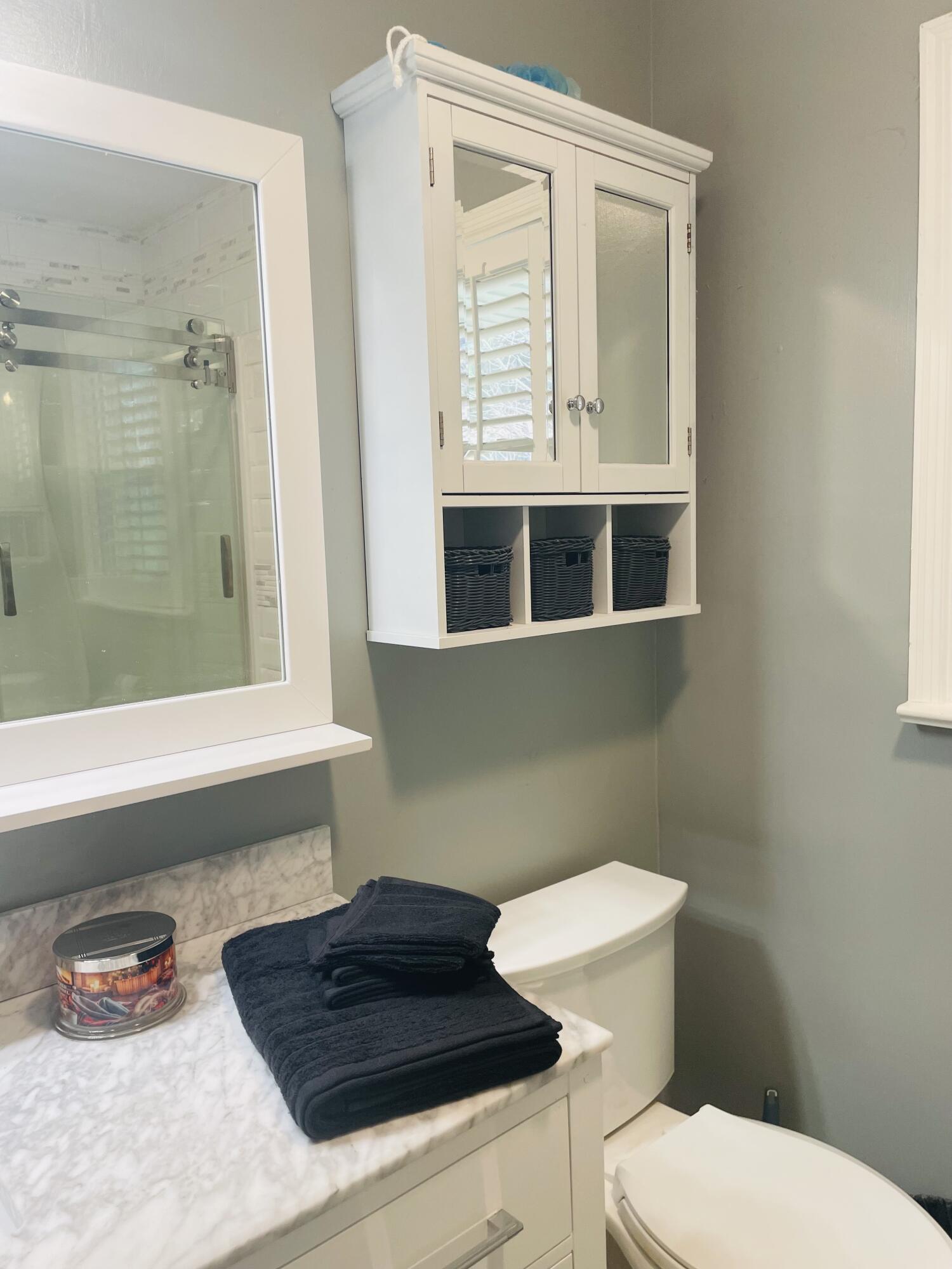 7592 Willow Branch Road Boones Mill, VA 24065 - Photo 12 of 47 a bathroom with a toilet a sink and a shower