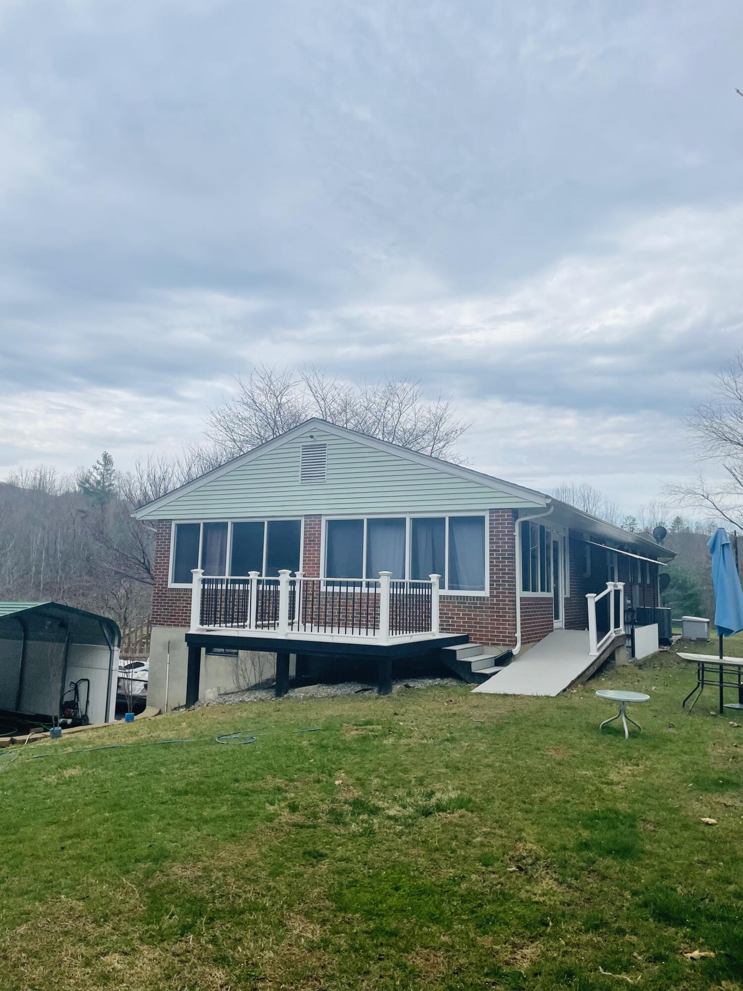 7592 Willow Branch Road Boones Mill, VA 24065 - Photo 21 of 47 a view of a house with a backyard