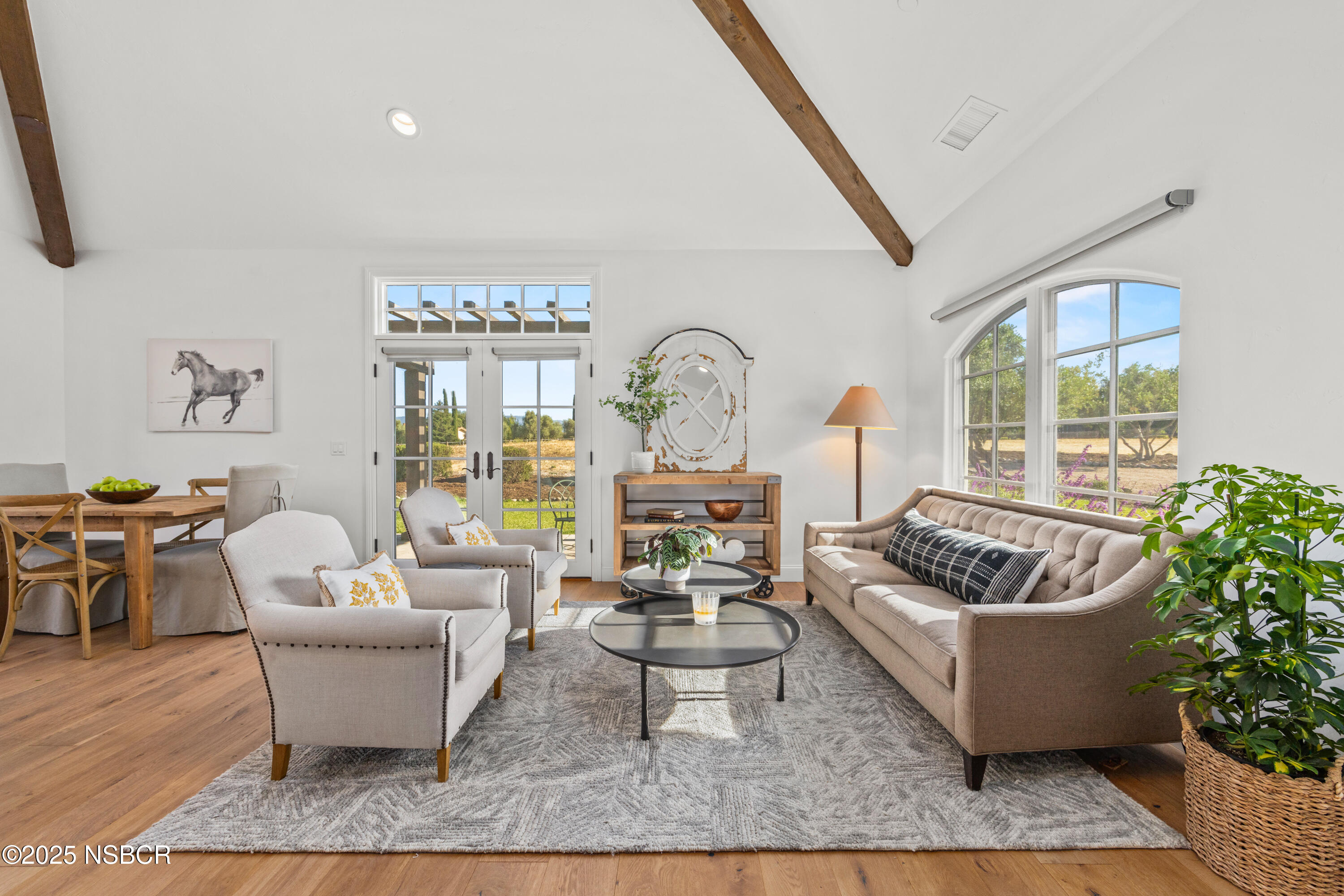1740 Still Meadow Road Solvang, CA 93463 - Photo 12 of 43 a living room with furniture and a potted plant