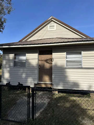 a front view of house