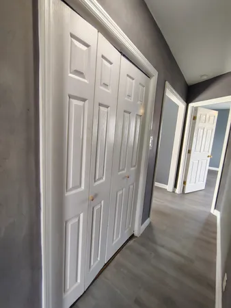 a view of a hallway with a hallway