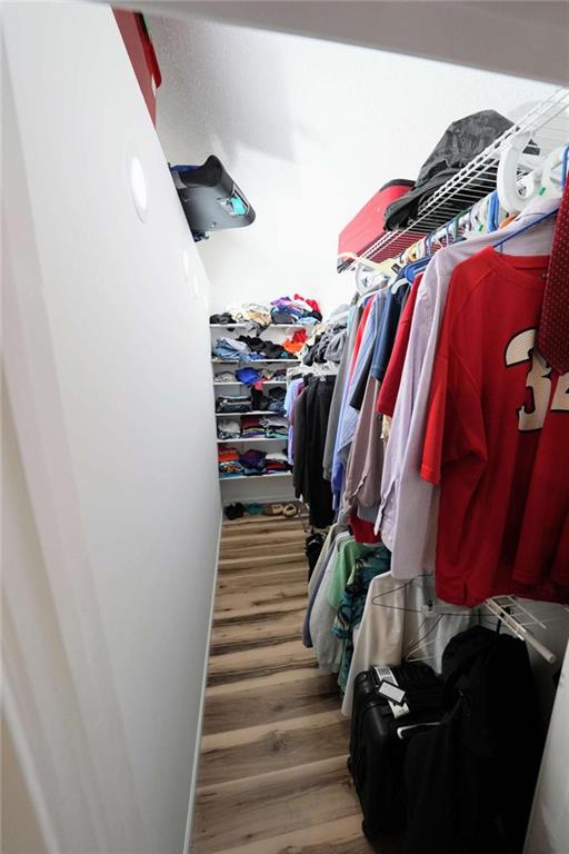 7908 Lambert Road Winston, GA 30187 - Photo 16 of 30 a view of walk in closet with clothes and shoes
