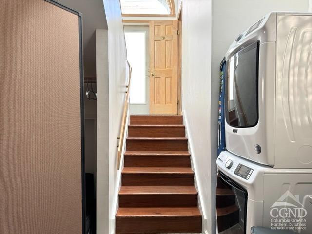 75 Bridge Street Catskill, NY 12414 - Photo 14 of 17 a view of a hallway with wooden floor and entryway