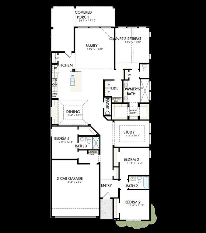 1359 Potenza Road Fate, TX 75087 - Photo 2 of 2 Floor plan