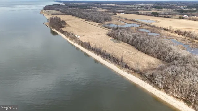 a view of a lake with a city