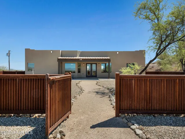 a view of a yard with an outdoor space