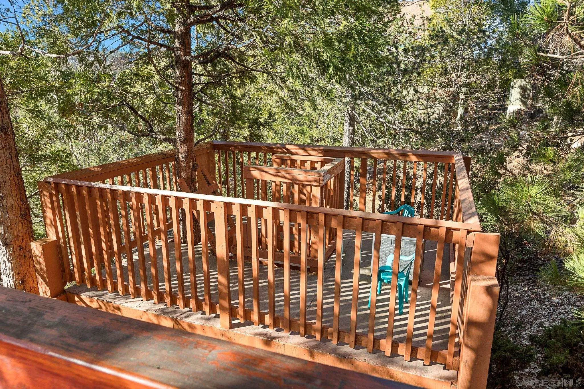 683 Grass Valley Road Lake Arrowhead, CA 92352 - Photo 38 of 39 a view of a wooden fence