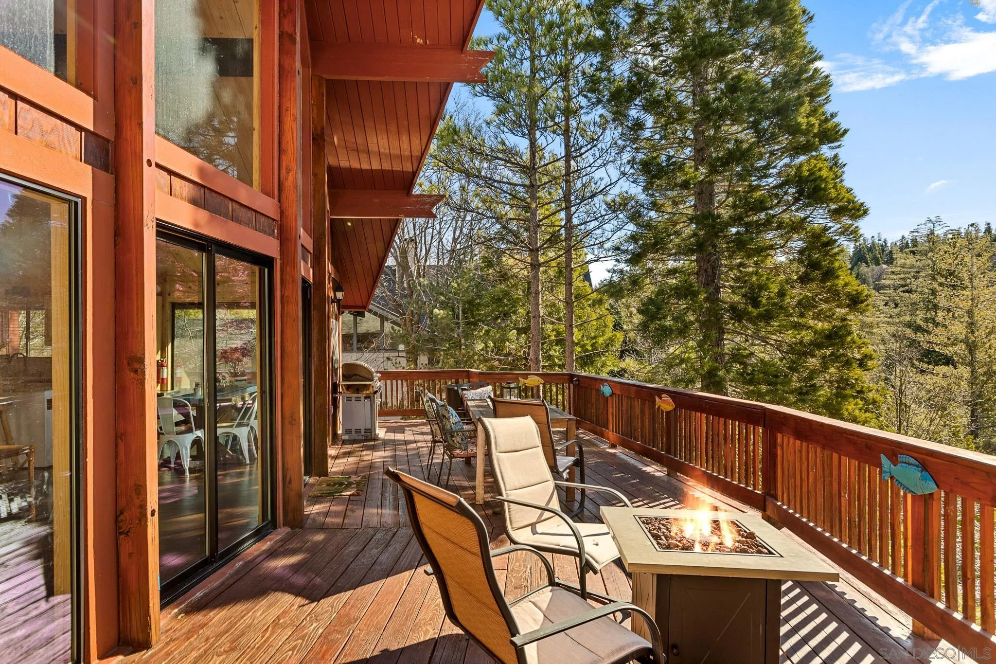 683 Grass Valley Road Lake Arrowhead, CA 92352 - Photo 10 of 39 a view of a balcony with chairs