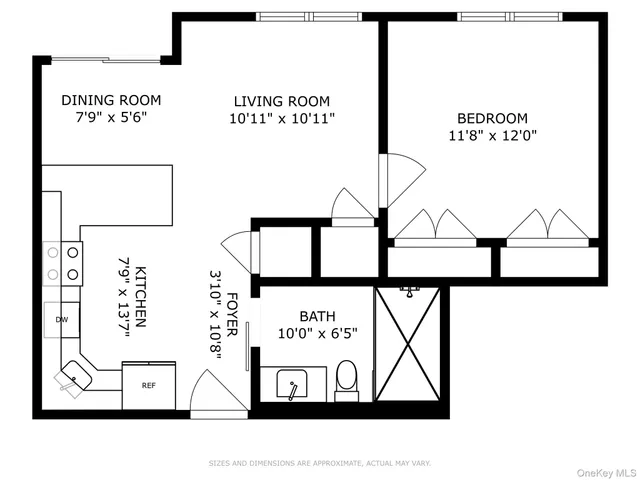a bird view of a house with large trees