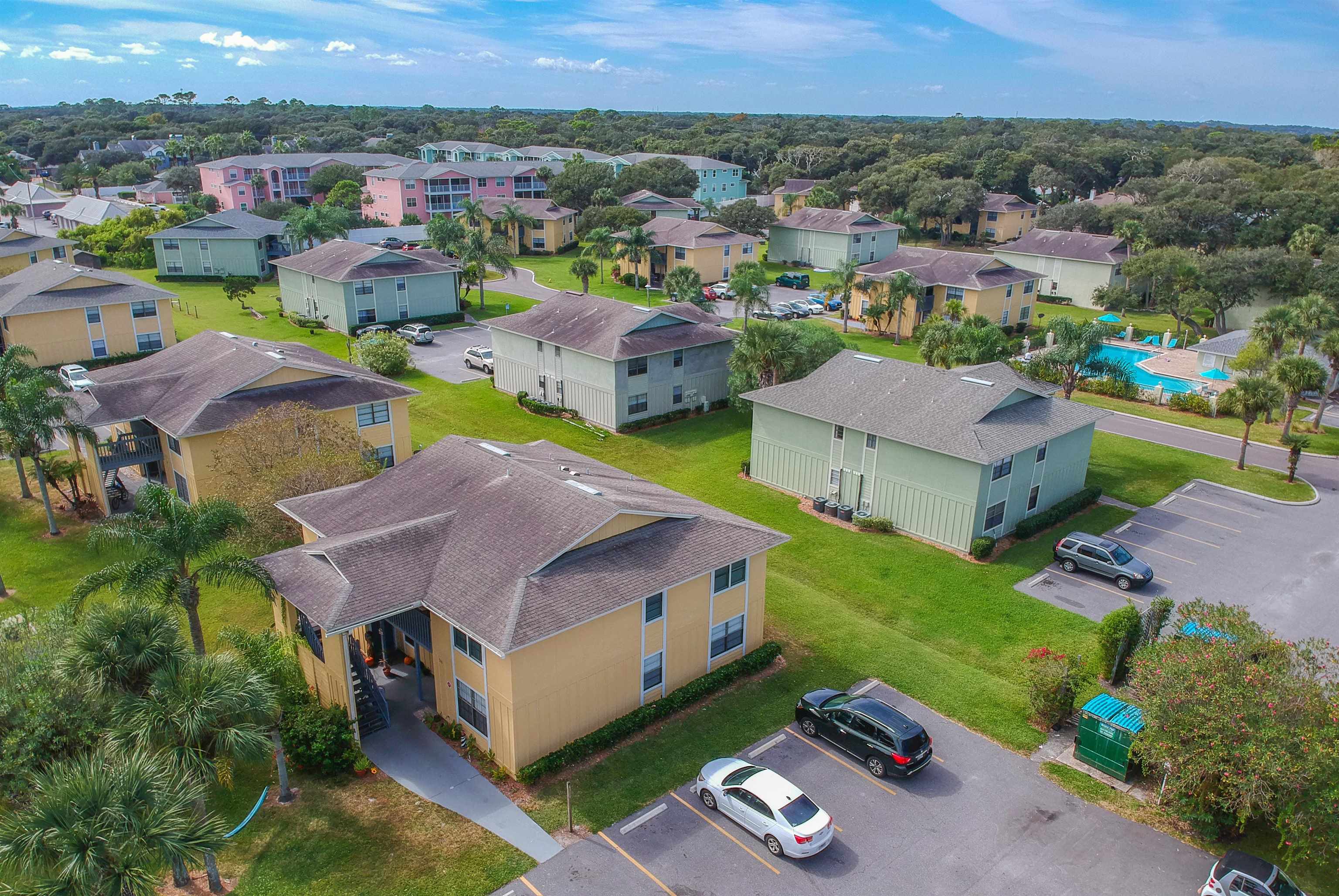 28 Schooner Court, Unit 28 St. Augustine, FL 32080 - Photo 28 of 28 an aerial view of a house with a garden