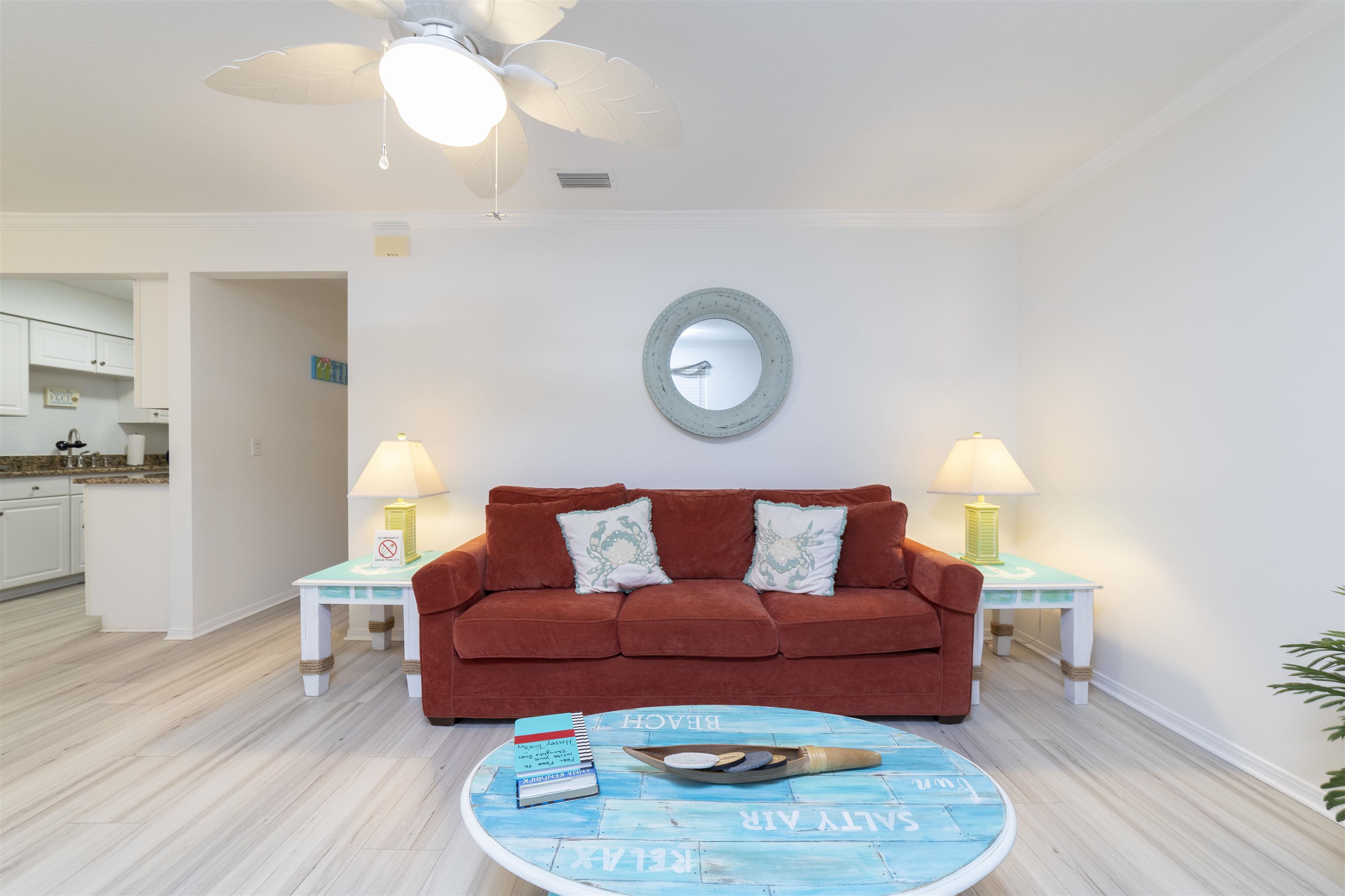 28 Schooner Court, Unit 28 St. Augustine, FL 32080 - Photo 6 of 28 a living room with furniture and a fireplace
