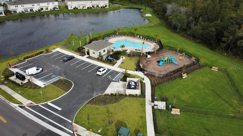 3140 Skyline Loop Kissimmee, FL 34758 - Photo 27 of 27 an aerial view of a house with a swimming pool