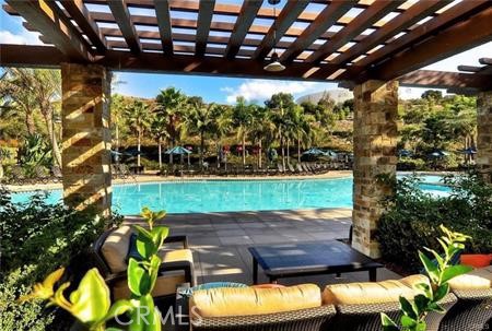 308 Finch Lake Forest, CA 92630 - Photo 32 of 35 a view of a porch with furniture and a yard