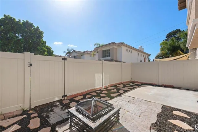 a backyard of a house