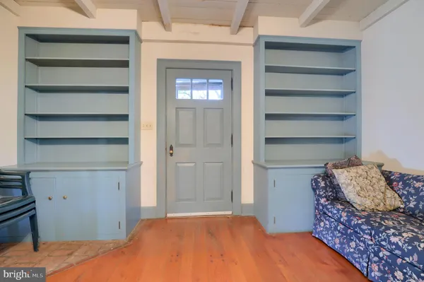 a view of a door of the house