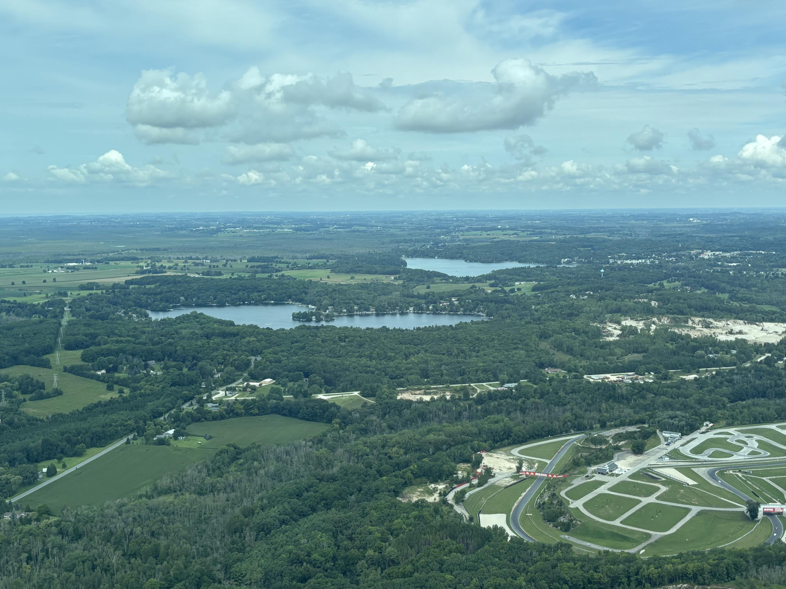 N7329 County Road CJ Rhine, WI 53073 - Photo 98 of 120 Aerial view of lakes and track