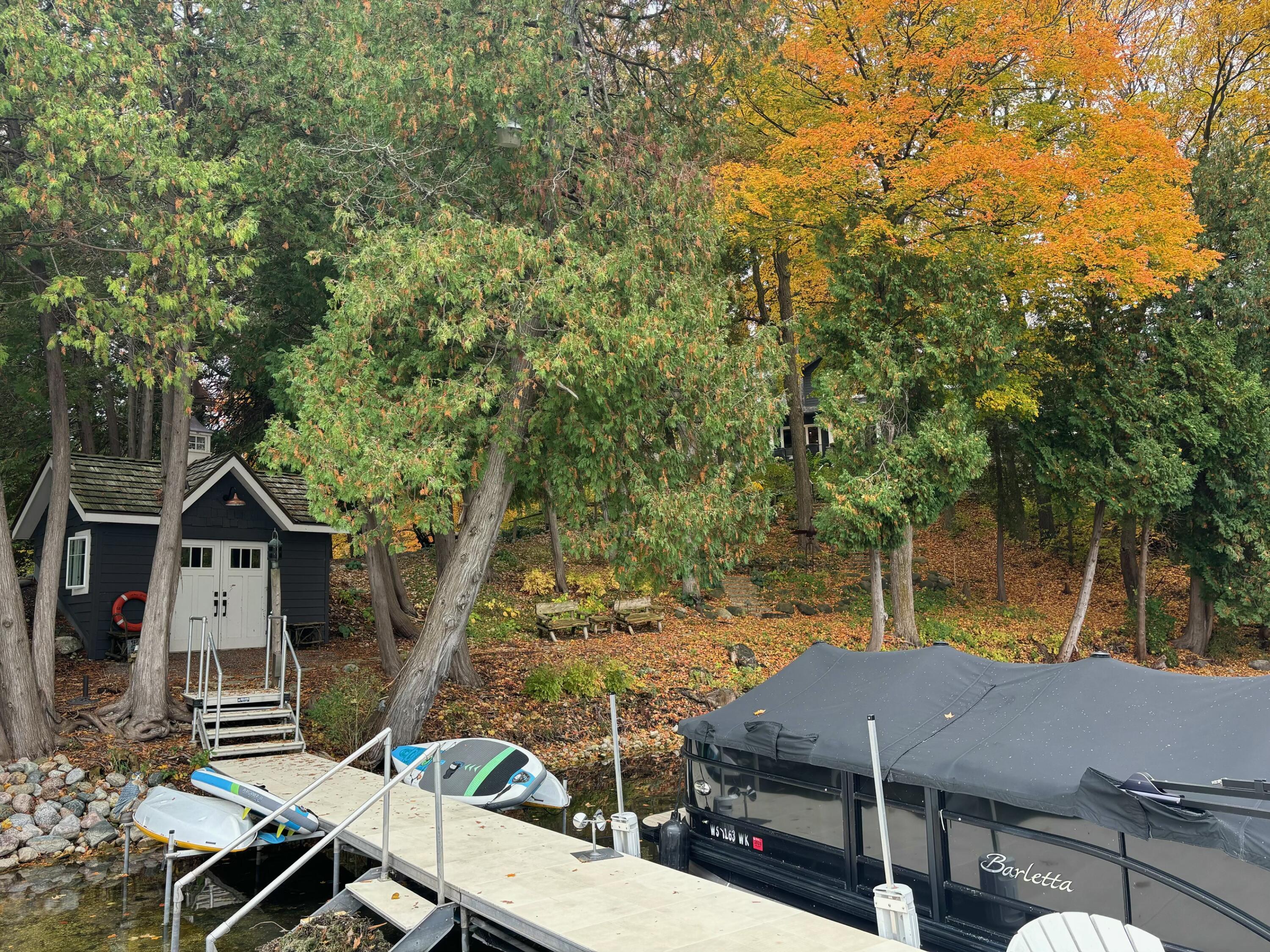 N7329 County Road CJ Rhine, WI 53073 - Photo 83 of 120 pier to dry boat shed