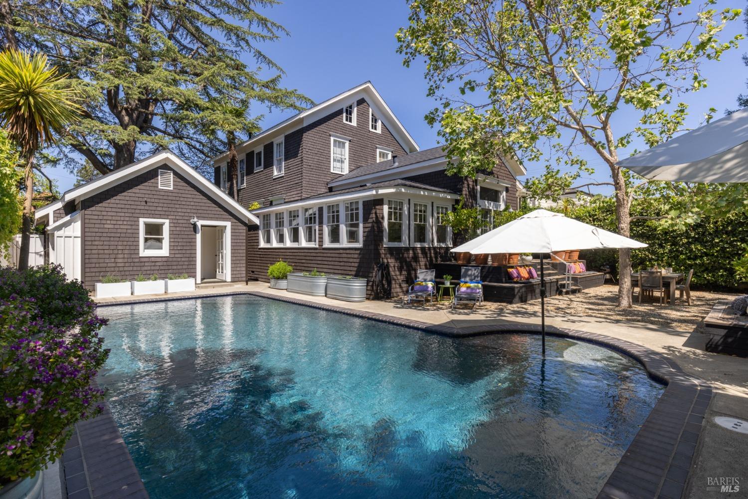 A beautifully modernized and restored historic home with inviting swimming pool in downtown Napa!