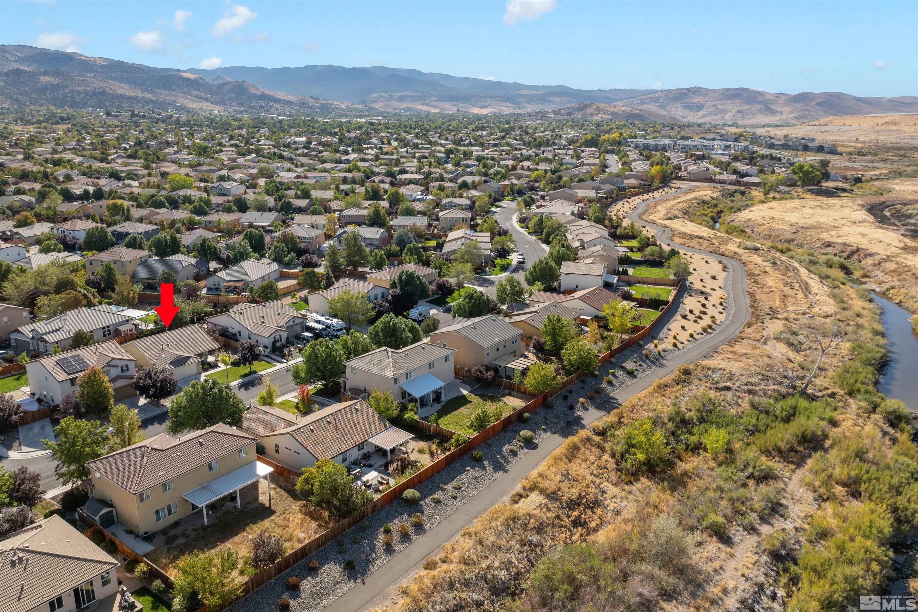 11360 Verazae Drive Reno, NV 89521 - Photo 22 of 22 an aerial view of residential houses and outdoor space