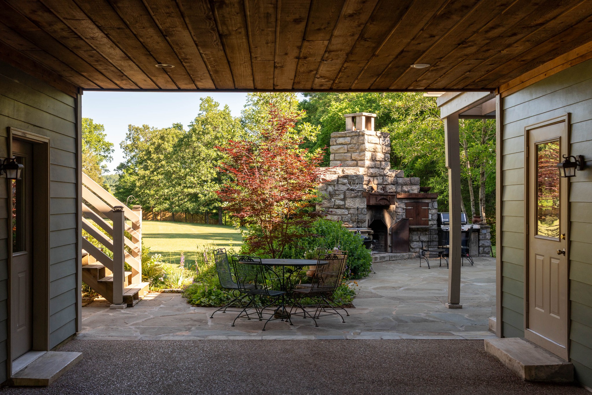 1098 Fred Gibbs Road White Bluff, TN 37187 - Photo 36 of 72 a view of a porch with furniture and garden