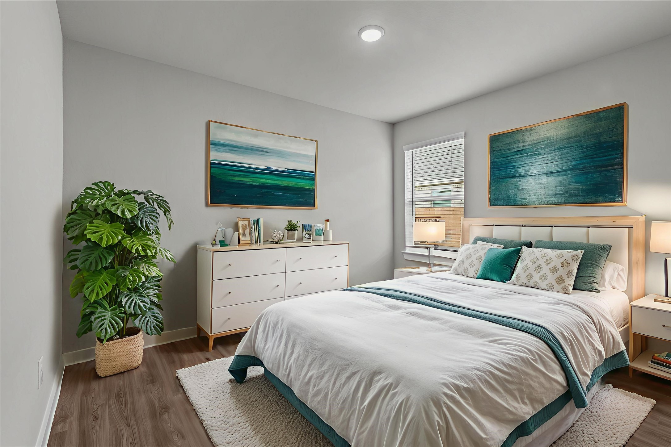 3003 Middleton Drive Rosenberg, TX 77471 - Photo 10 of 18 a bedroom with a bed and a flat screen tv