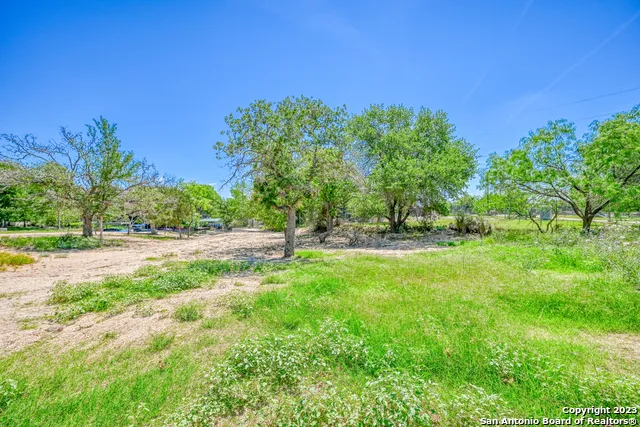 a view of backyard with green space