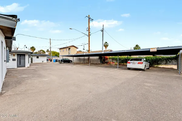 a car parked on the side of a street