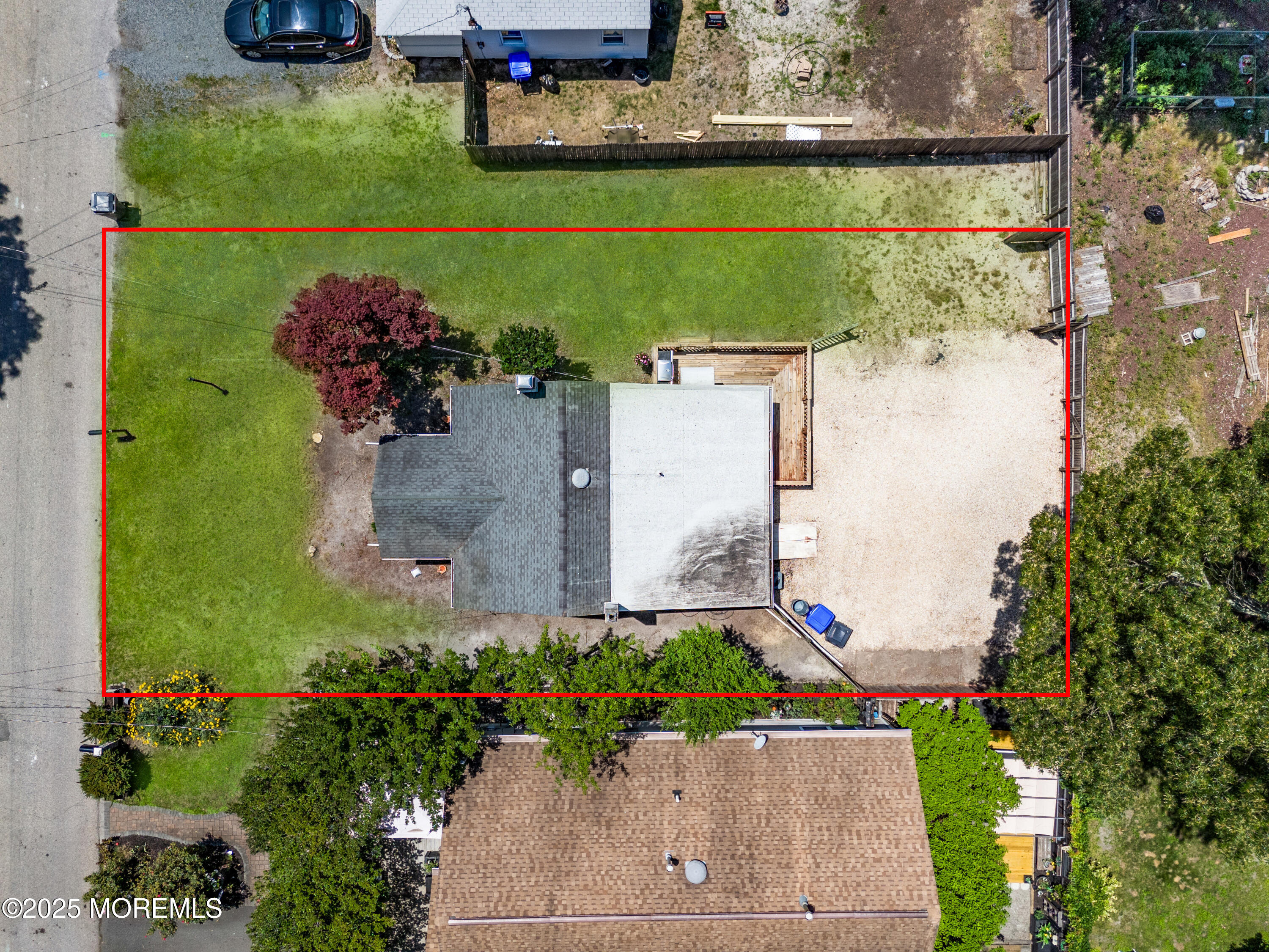 474 Burnt Bark Road Brick, NJ 08723 - Photo 21 of 28 an aerial view of a house with a garden and a yard