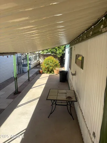 a view of a house with a porch