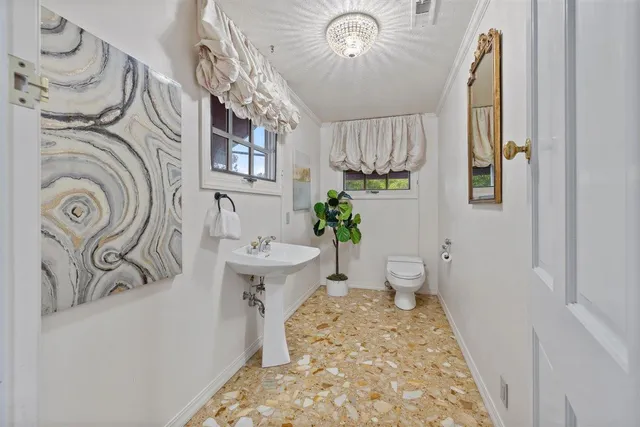 a view of a building with a yard